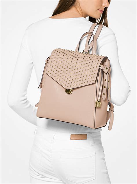 michael kors bristol rood|Bristol Medium Studded Leather Backpack .